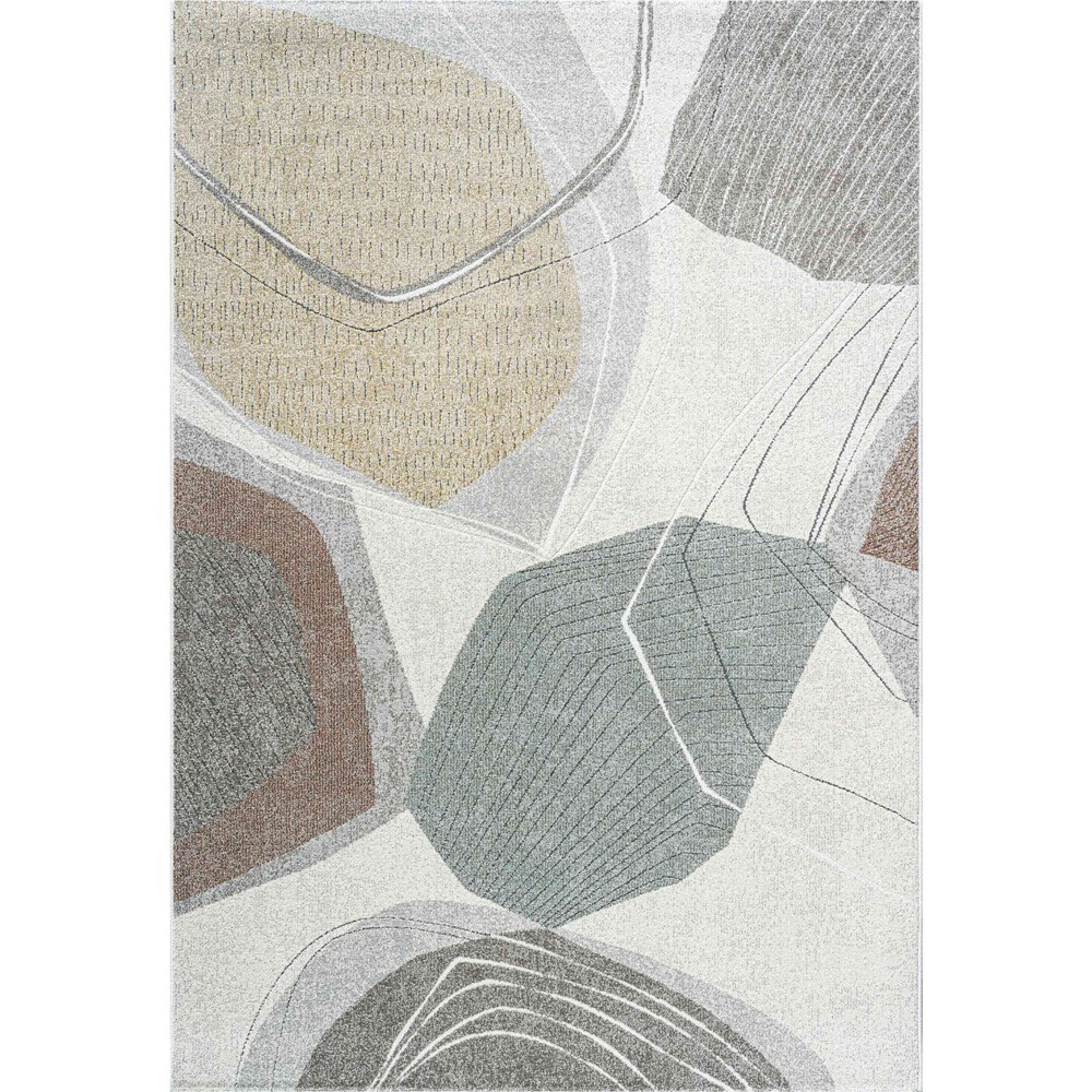 Milano 46006 6161 Abstract Rugs in Gold Yellow